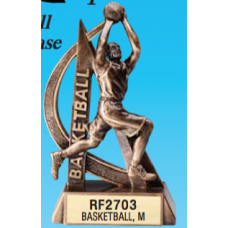 Resin Trophies - #Basketball 6.5" or 8" Resin Award